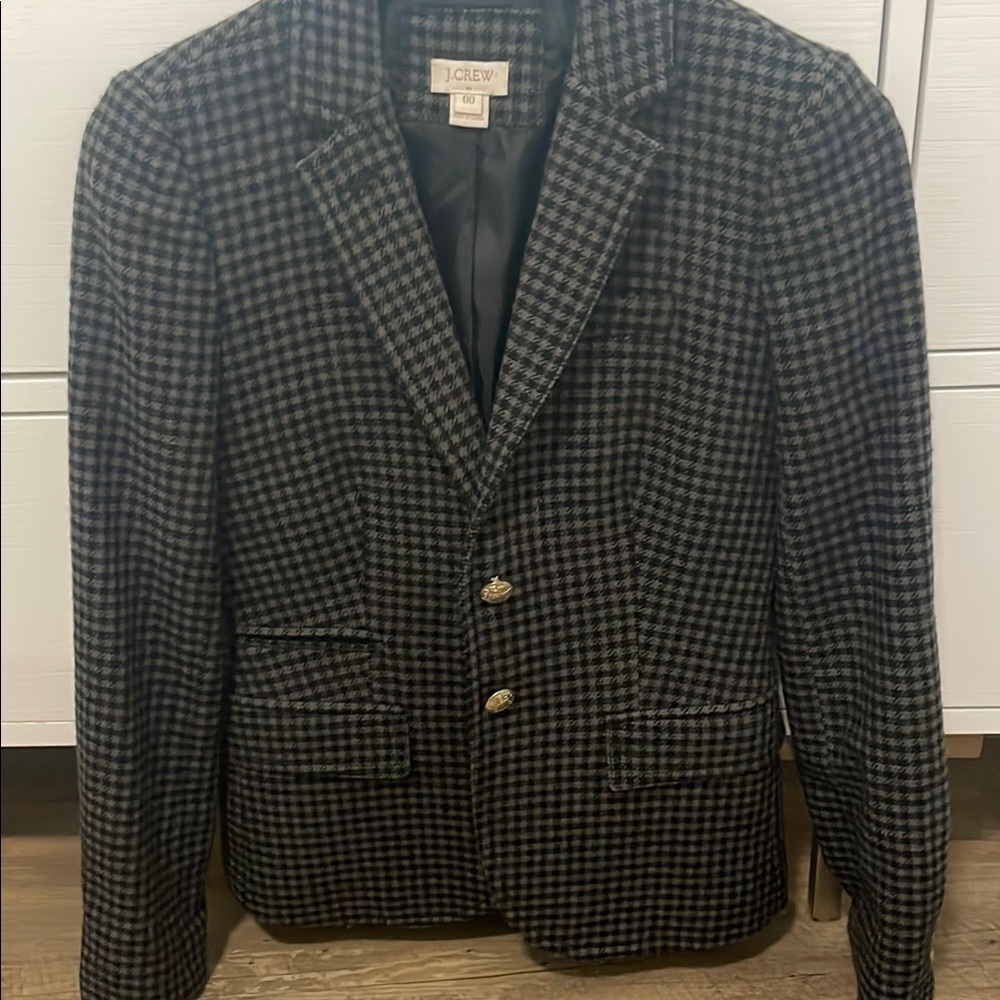 J. CREW | Black and Gray Women’s Blazer
